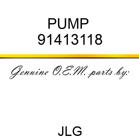 PUMP  91413118