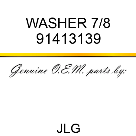 WASHER 7/8 91413139