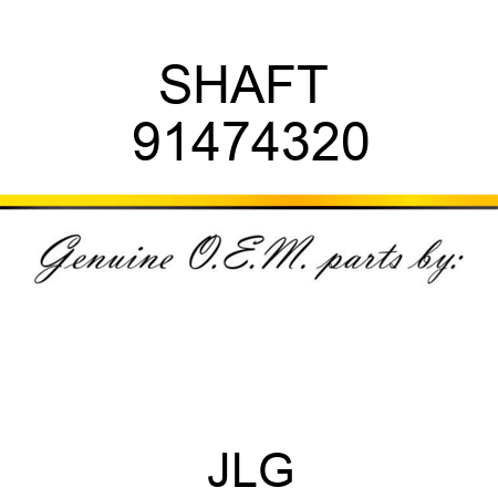 SHAFT  91474320