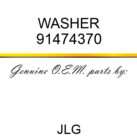 WASHER 91474370