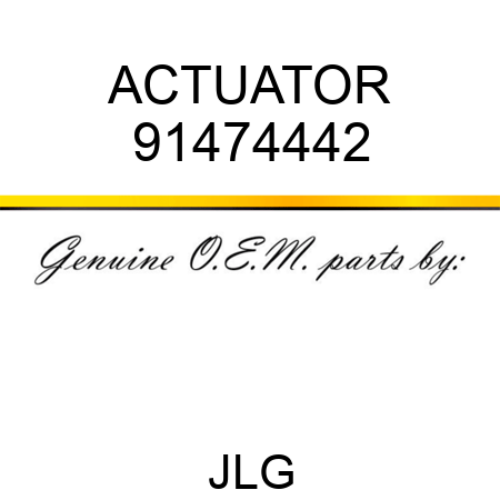 ACTUATOR 91474442