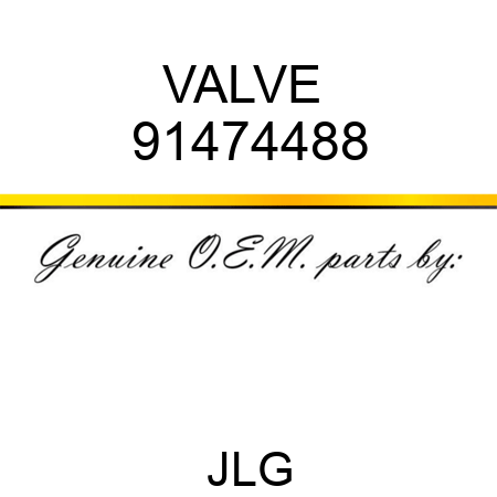 VALVE  91474488