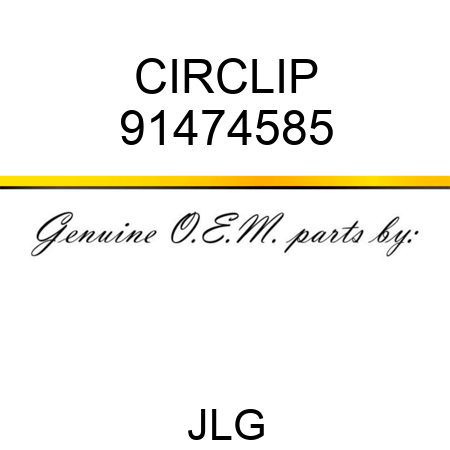 CIRCLIP 91474585