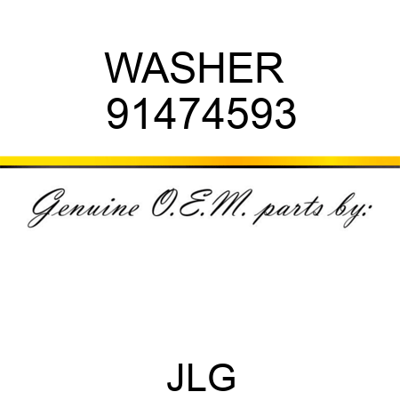 WASHER  91474593