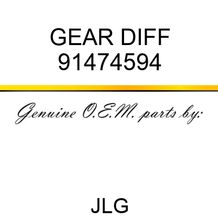 GEAR DIFF 91474594