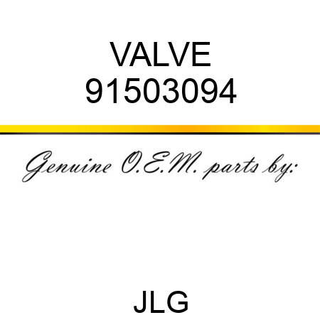 VALVE 91503094