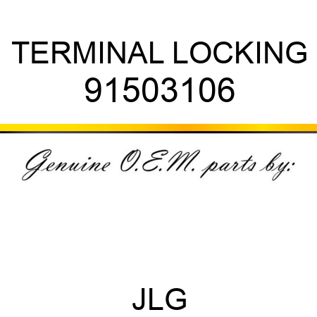 TERMINAL LOCKING 91503106