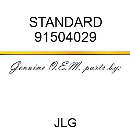 STANDARD 91504029