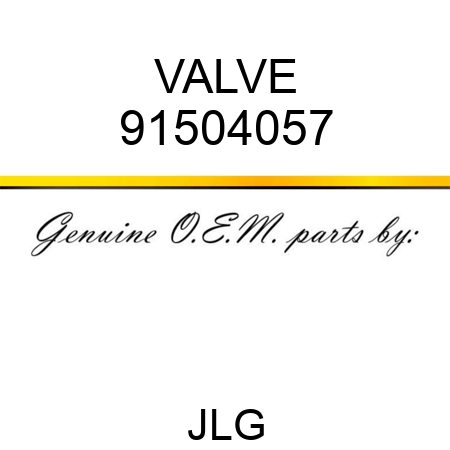 VALVE 91504057