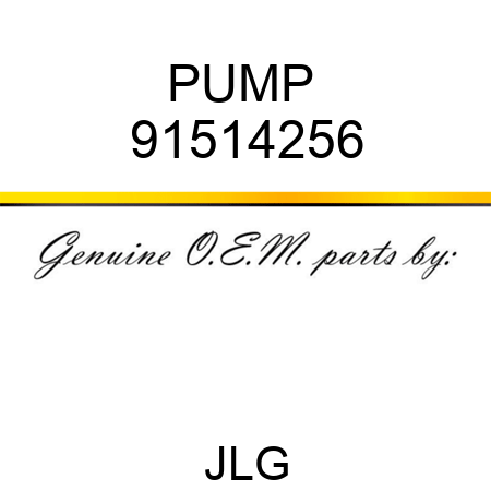 PUMP  91514256