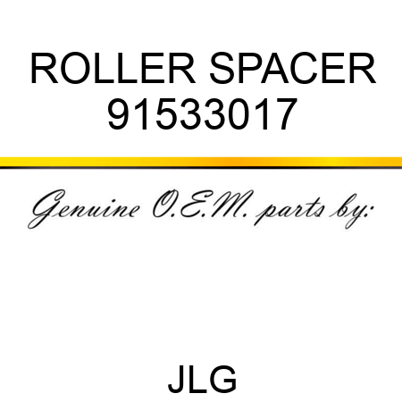 ROLLER SPACER 91533017