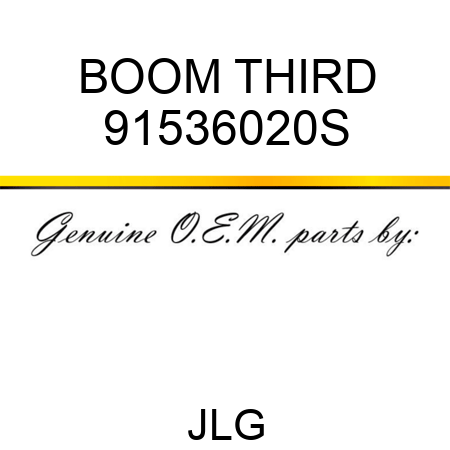 BOOM THIRD 91536020S