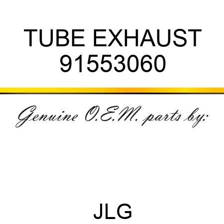 TUBE EXHAUST 91553060