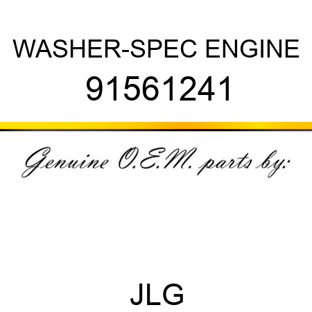 WASHER-SPEC ENGINE 91561241