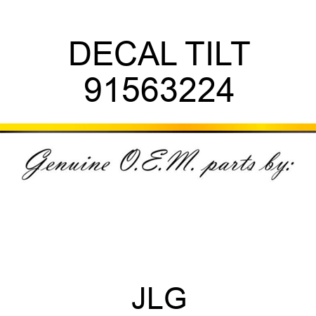 DECAL TILT 91563224