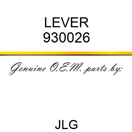 LEVER 930026