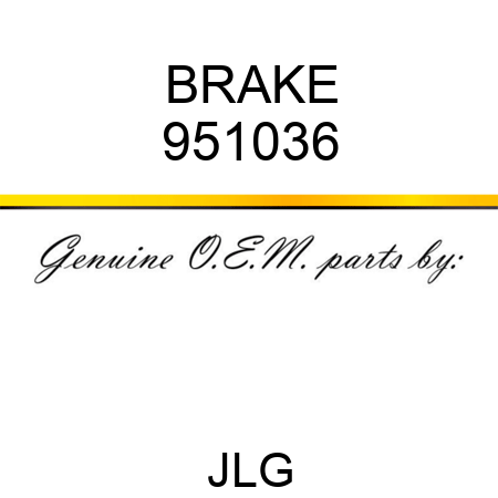 BRAKE 951036