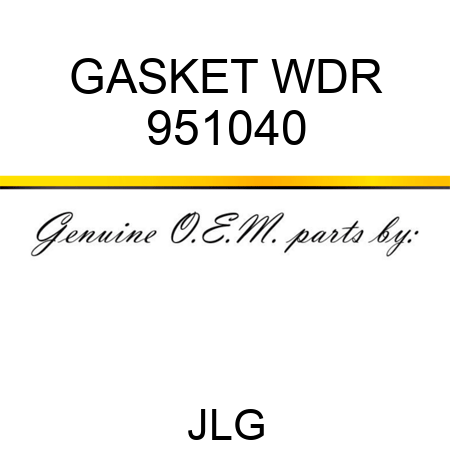 GASKET WDR 951040