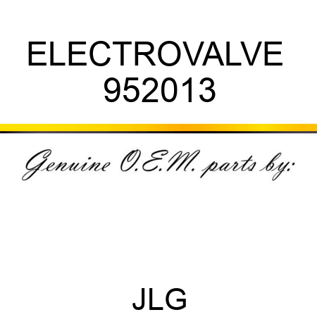 ELECTROVALVE  952013