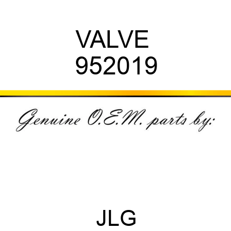 VALVE  952019