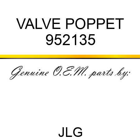 VALVE POPPET 952135