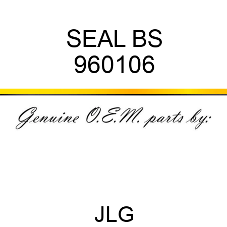 SEAL BS 960106