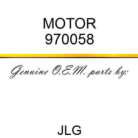 MOTOR 970058