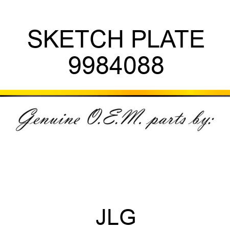 SKETCH PLATE 9984088