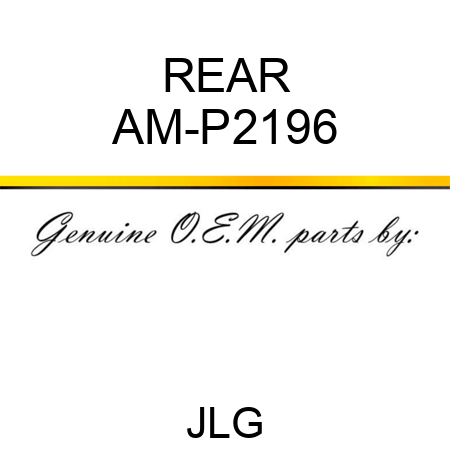 REAR AM-P2196