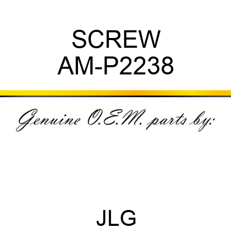 SCREW AM-P2238