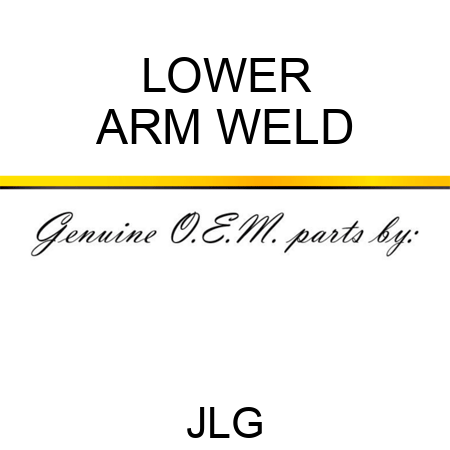 LOWER ARM WELD