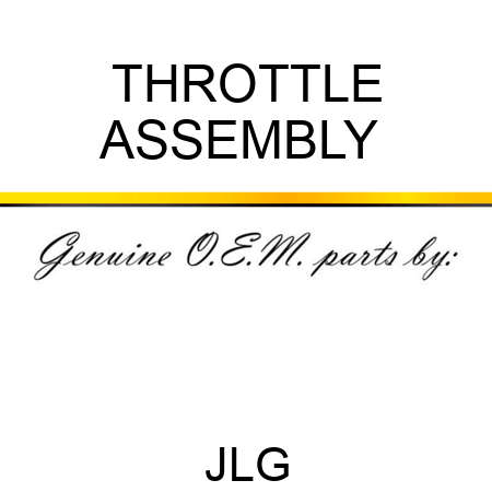 THROTTLE ASSEMBLY 