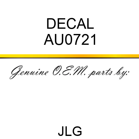 DECAL AU0721