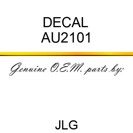 DECAL  AU2101