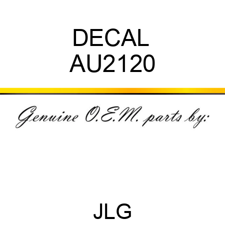 DECAL  AU2120