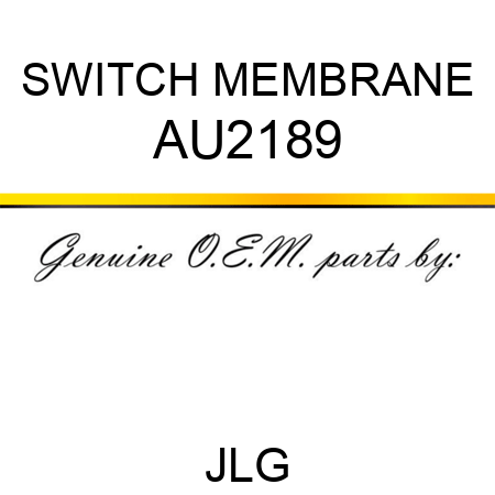 SWITCH MEMBRANE AU2189