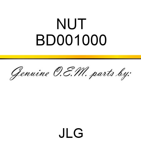 NUT BD001000