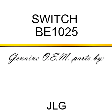 SWITCH  BE1025