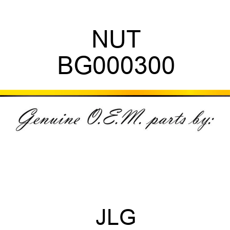 NUT BG000300