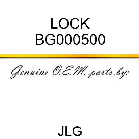 LOCK BG000500