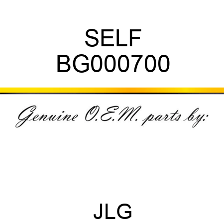 SELF BG000700