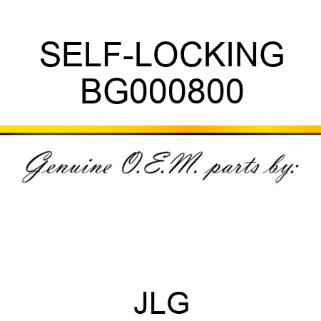 SELF-LOCKING BG000800