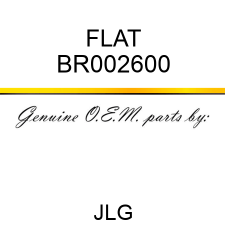 FLAT BR002600