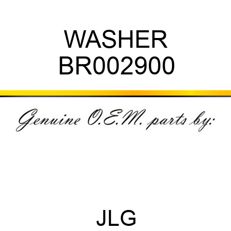 WASHER BR002900