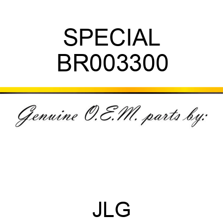 SPECIAL BR003300