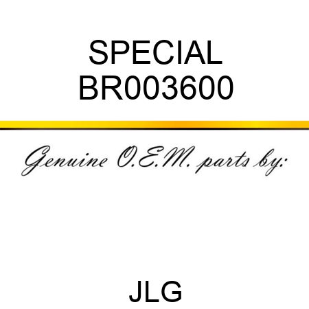 SPECIAL BR003600