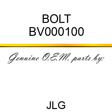 BOLT BV000100