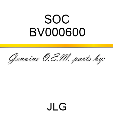 SOC BV000600