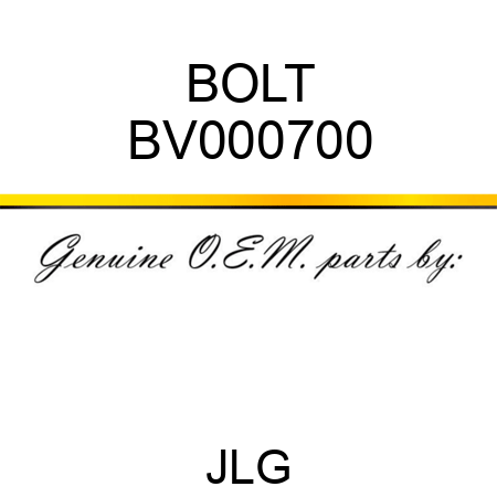 BOLT BV000700