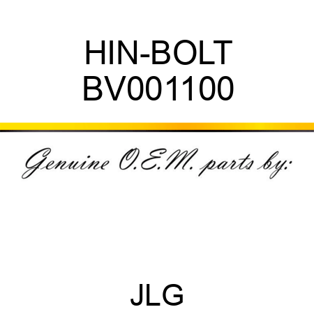 HIN-BOLT BV001100